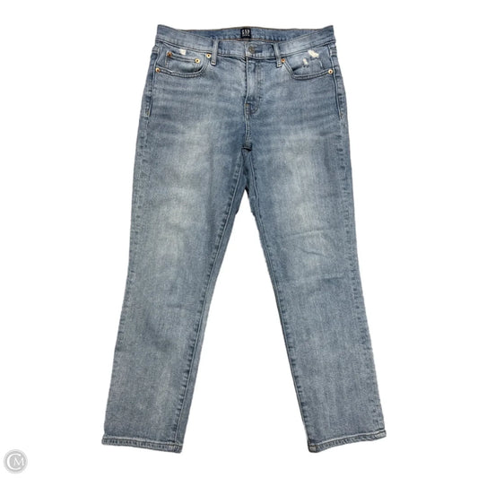 Jeans Straight By Gap In Blue Denim, Size: 8