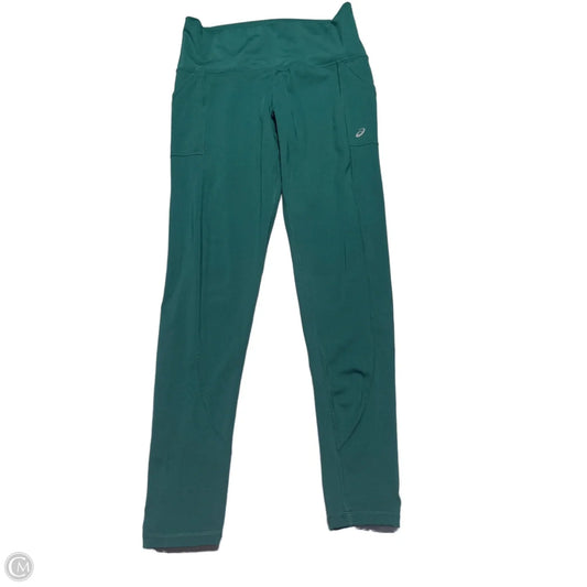 Athletic Leggings By Asics In Green, Size: M