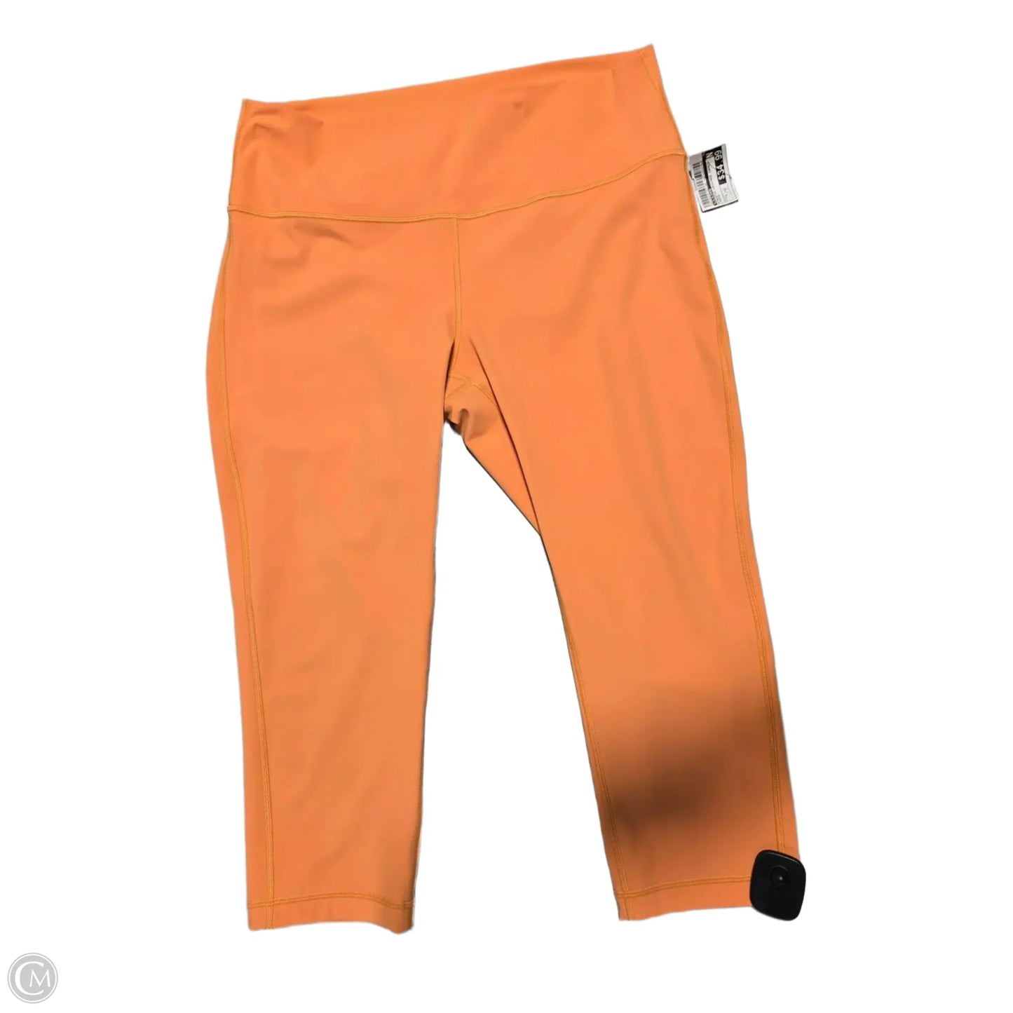 Athletic Leggings Capris By Lululemon In Orange, Size: L