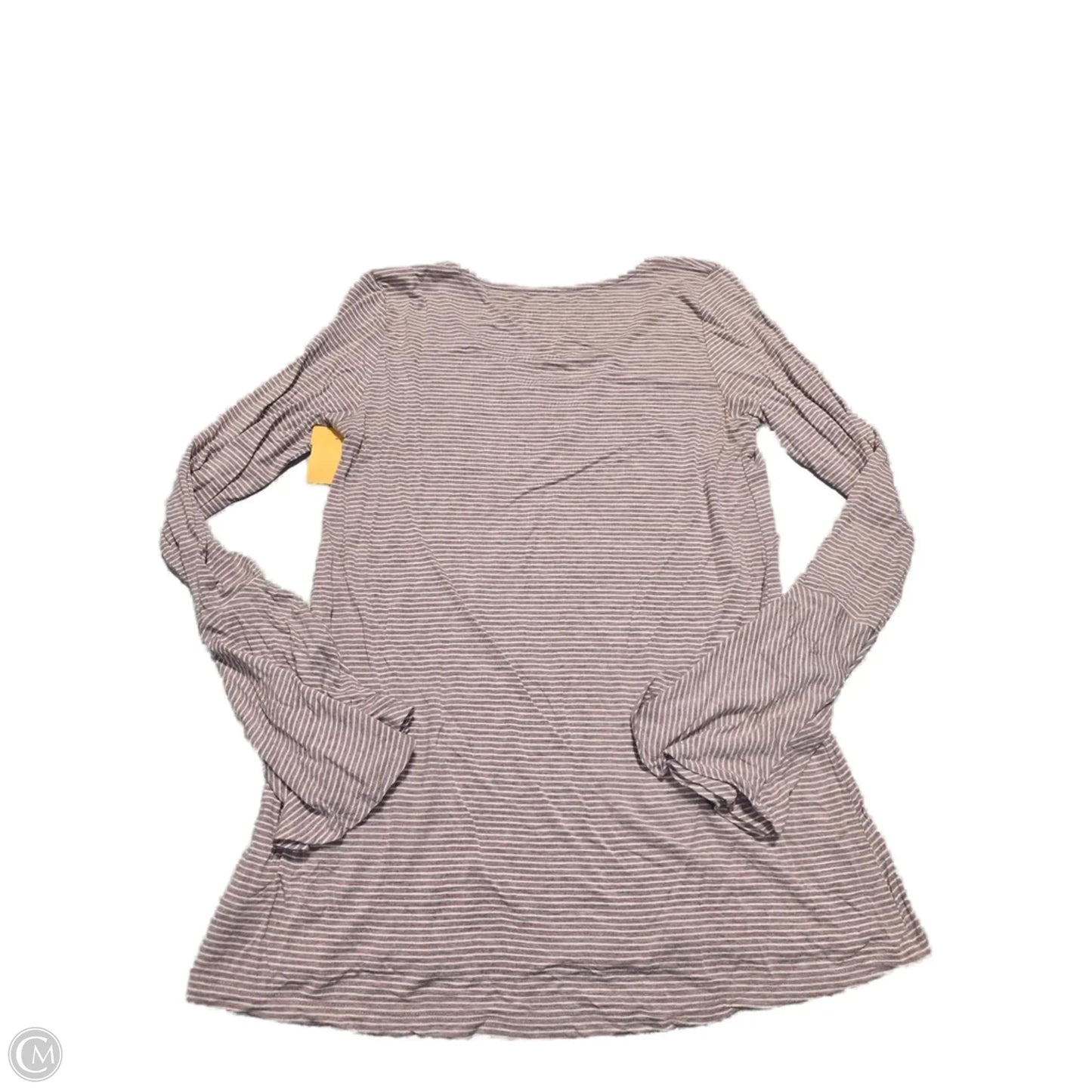 Top Long Sleeve Basic By American Eagle In Striped Pattern, Size: Sp