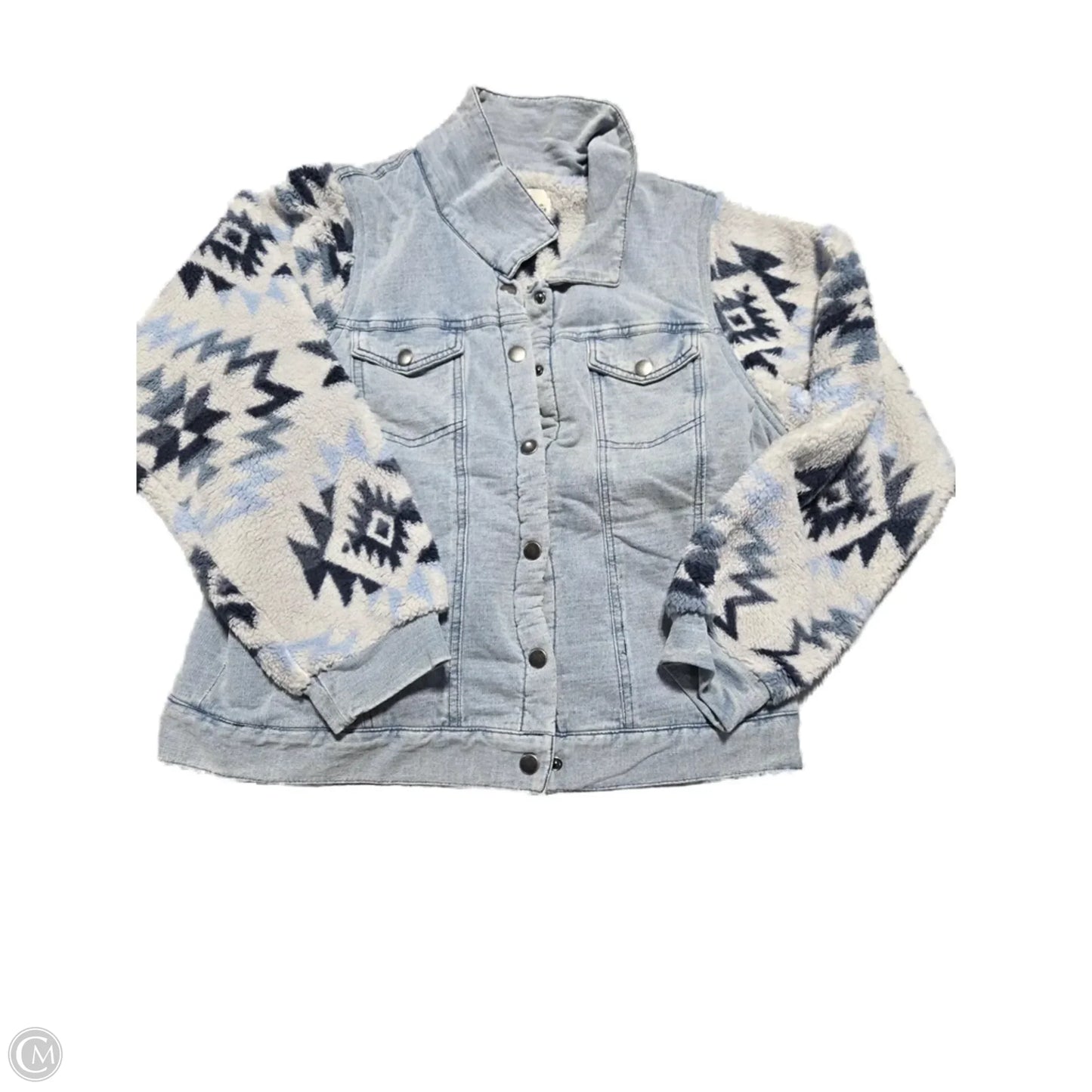 Jacket Denim By Vintage Havana In Blue Denim, Size: L