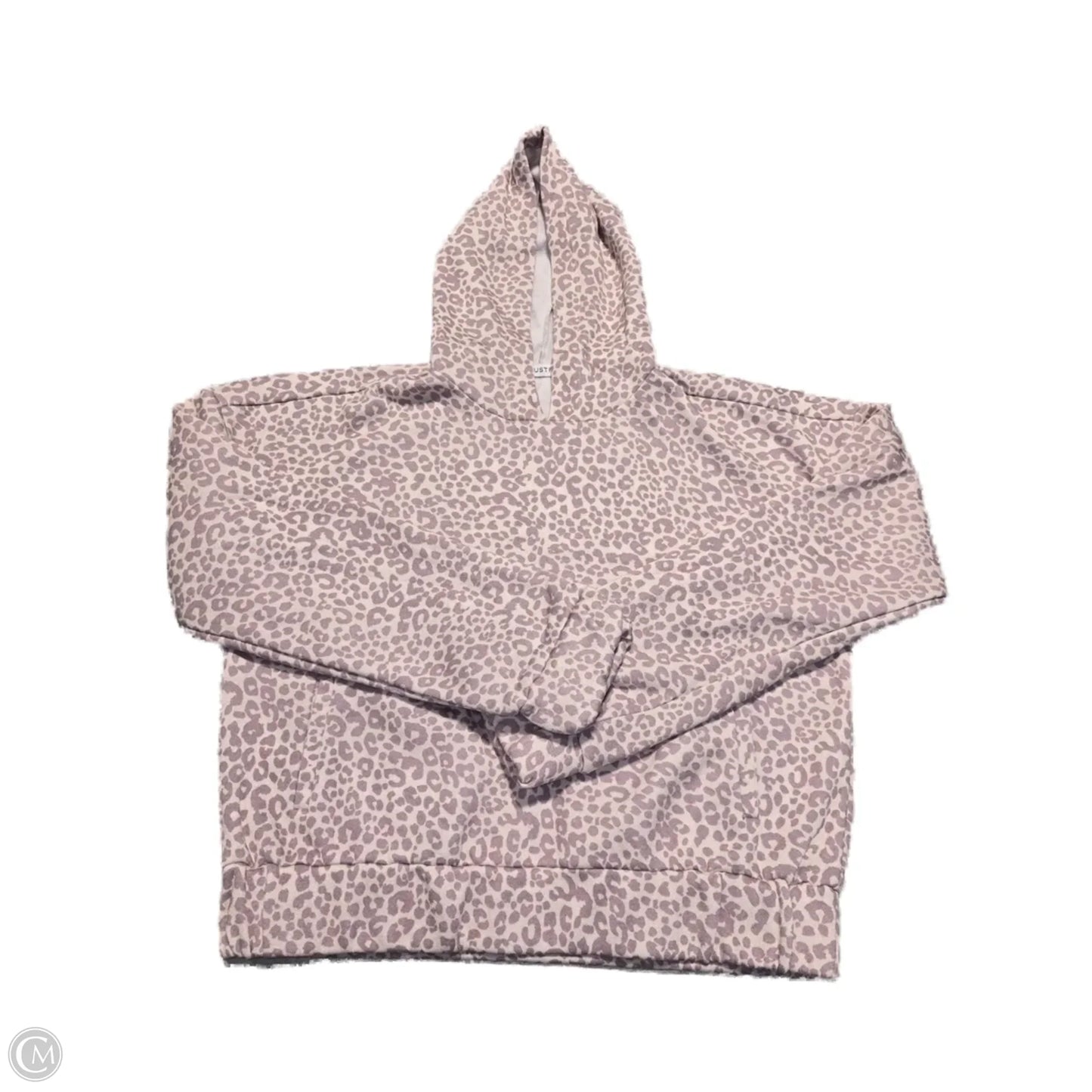 Sweatshirt Hoodie By Just Fab In Animal Print, Size: L