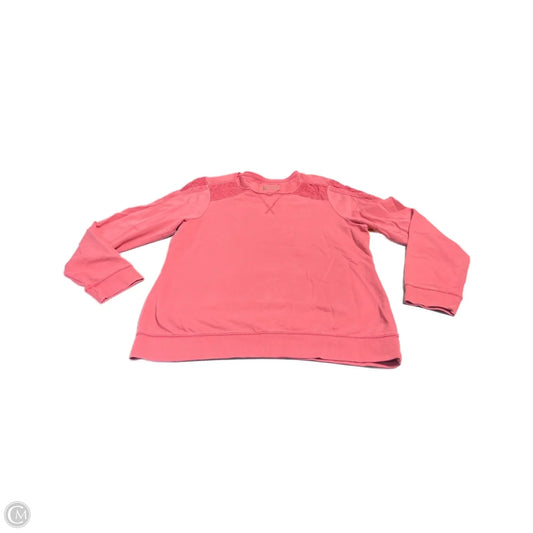 Top Long Sleeve Basic By Ruff Hewn In Pink, Size: L