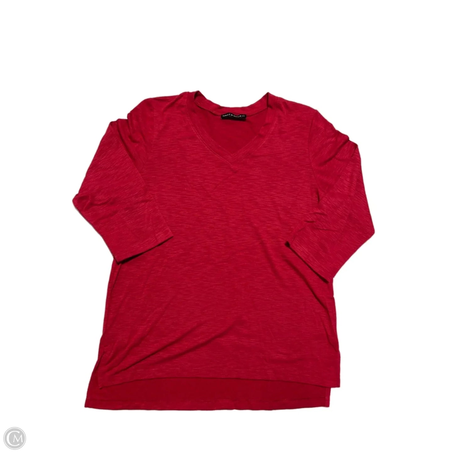 Top Long Sleeve Basic By Nally And Millie In Red, Size: M