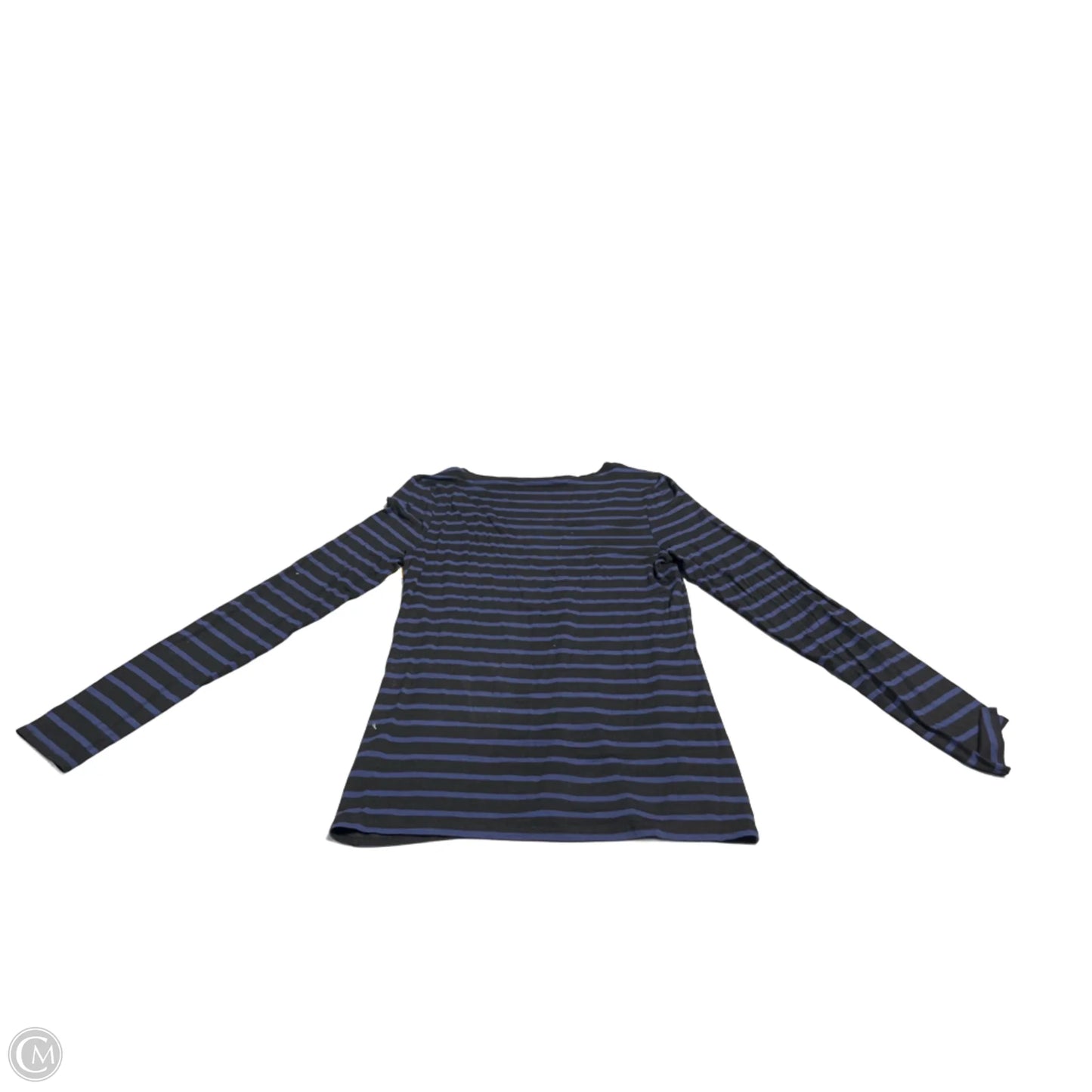 Top Long Sleeve Basic By Max Studio In Striped Pattern, Size: S