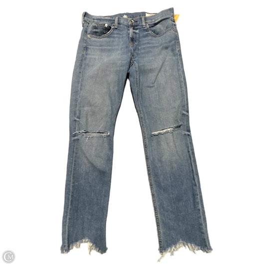 Capris By Rag & Bones Jeans In Blue Denim, Size: 2