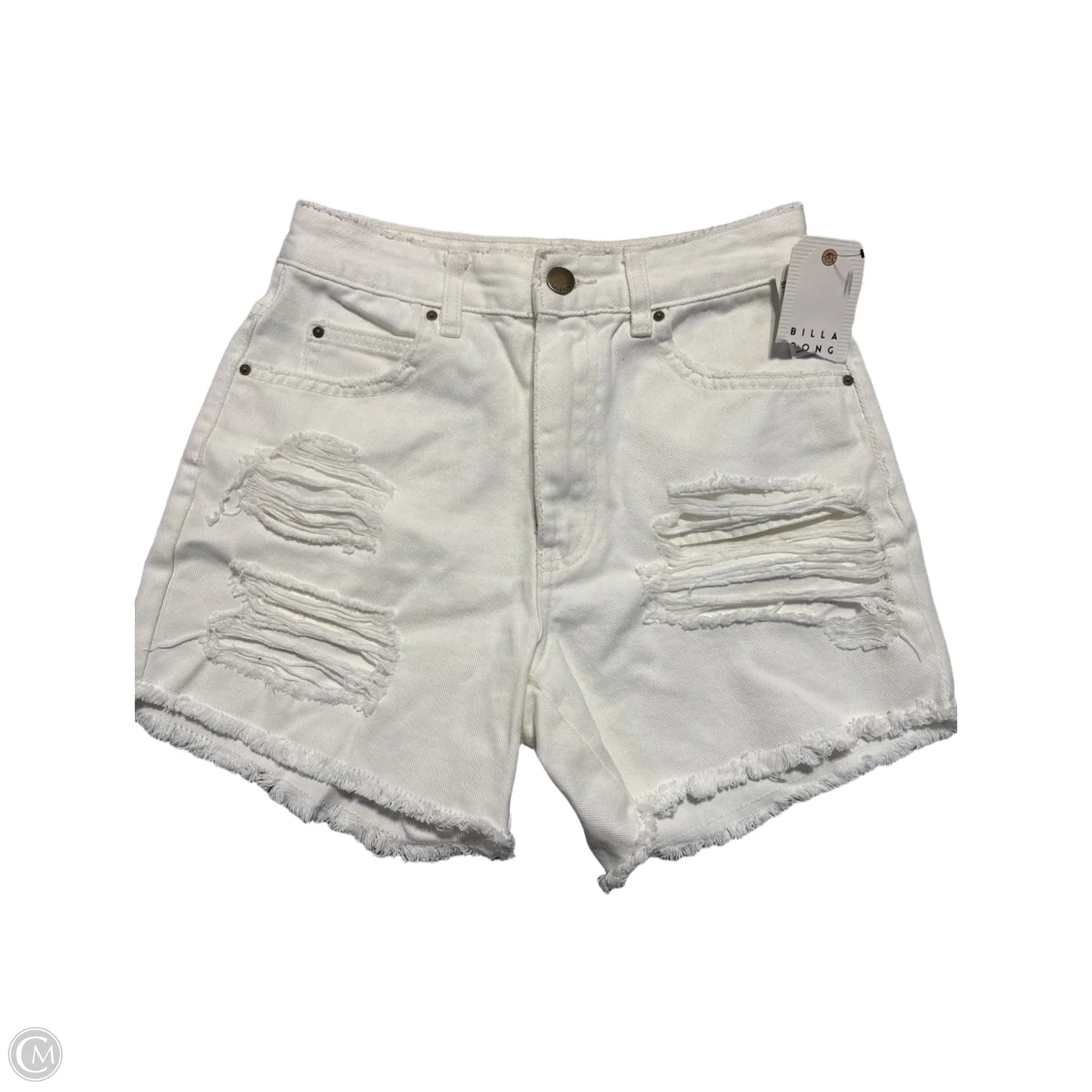 Shorts By Billabong In White Denim, Size: 0
