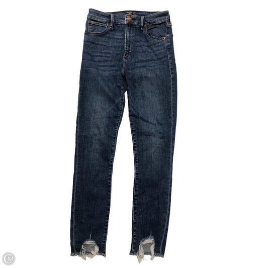 Jeans Skinny By Abercrombie And Fitch In Blue Denim, Size: 4