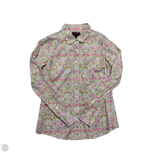 Top Long Sleeve By J. Crew In Floral Print, Size: 4
