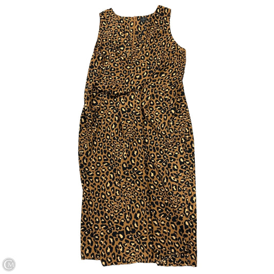 Jumpsuit By Worthington In Animal Print, Size: 2x