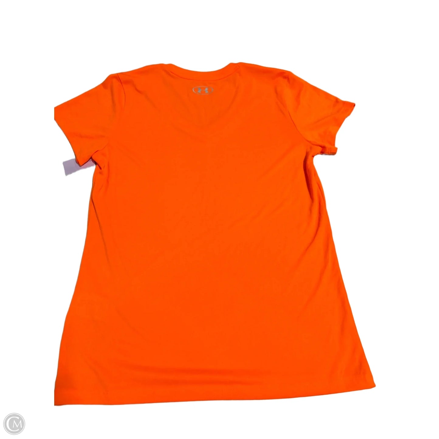 Athletic Top Short Sleeve By Under Armour In Orange, Size: S
