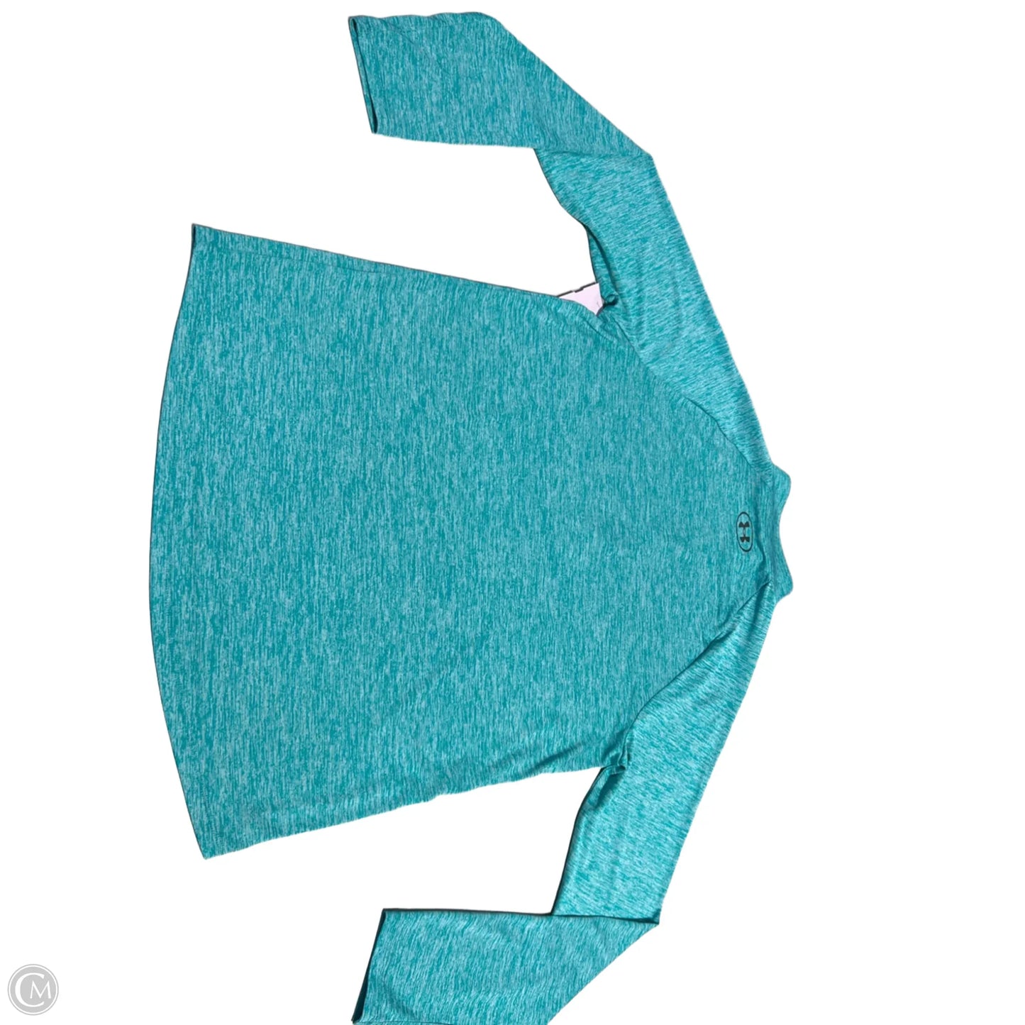 Athletic Top Long Sleeve Collar By Under Armour In Blue, Size: M