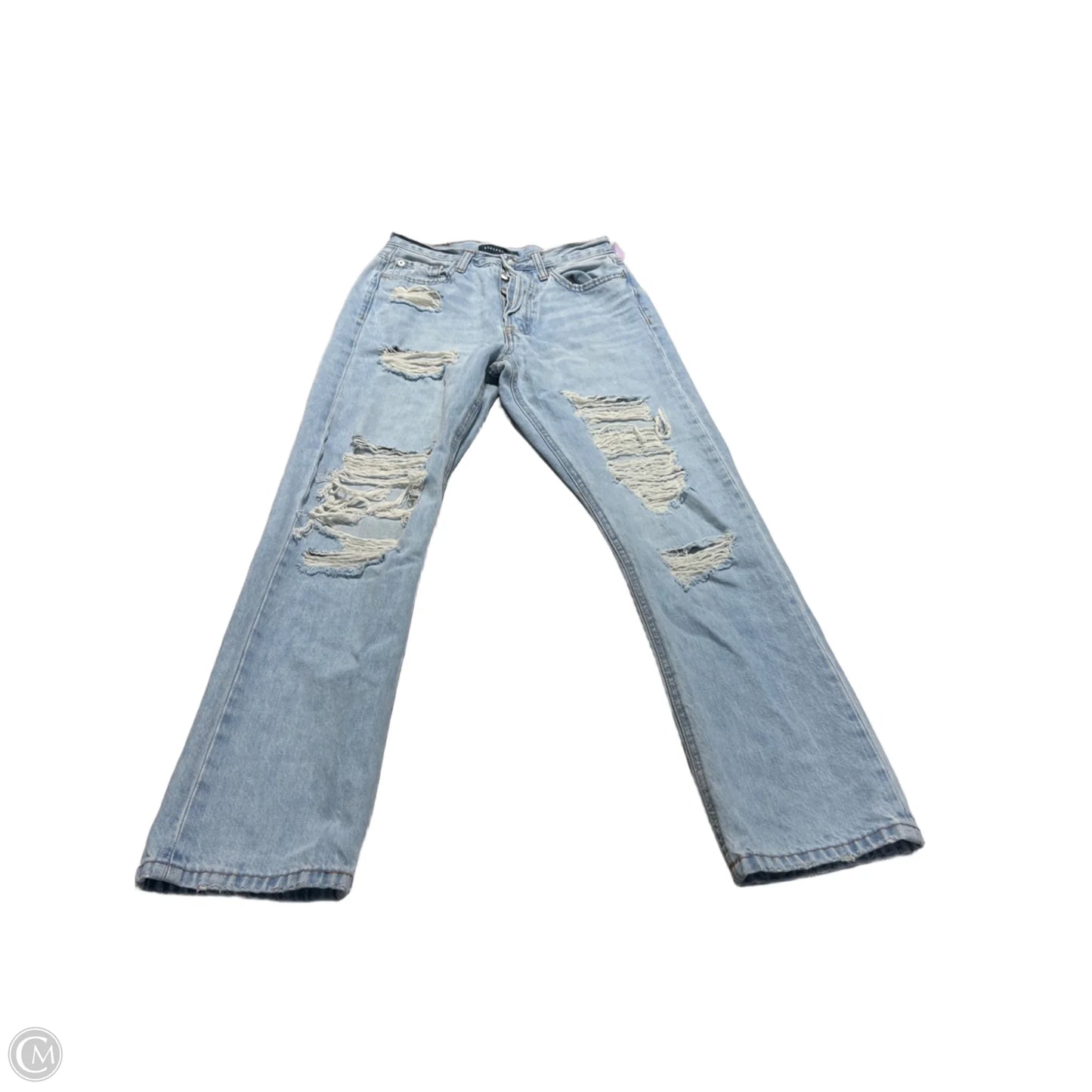 Jeans Straight By Aeropostale In Blue Denim, Size: 2