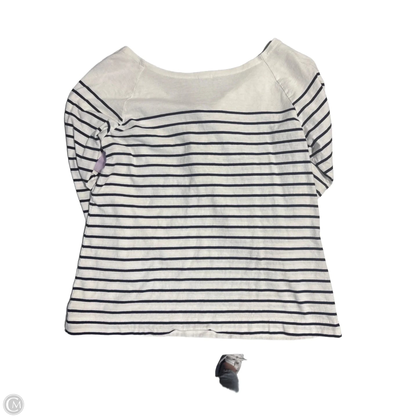 Top 3/4 Sleeve By J. Crew In Striped Pattern, Size: M