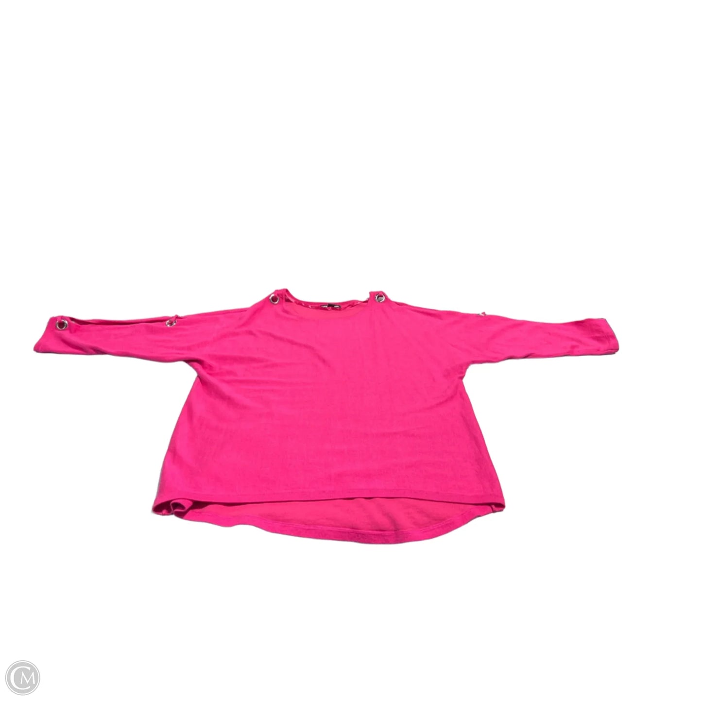 Top 3/4 Sleeve By Cable And Gauge In Pink, Size: M