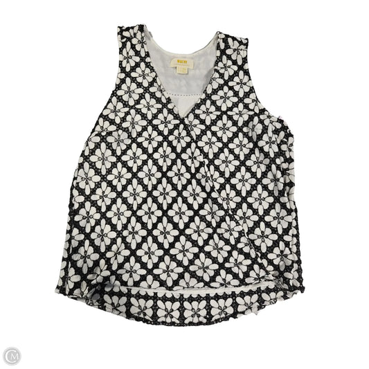 Top Sleeveless By Anthropologie In Geometric Pattern, Size: M