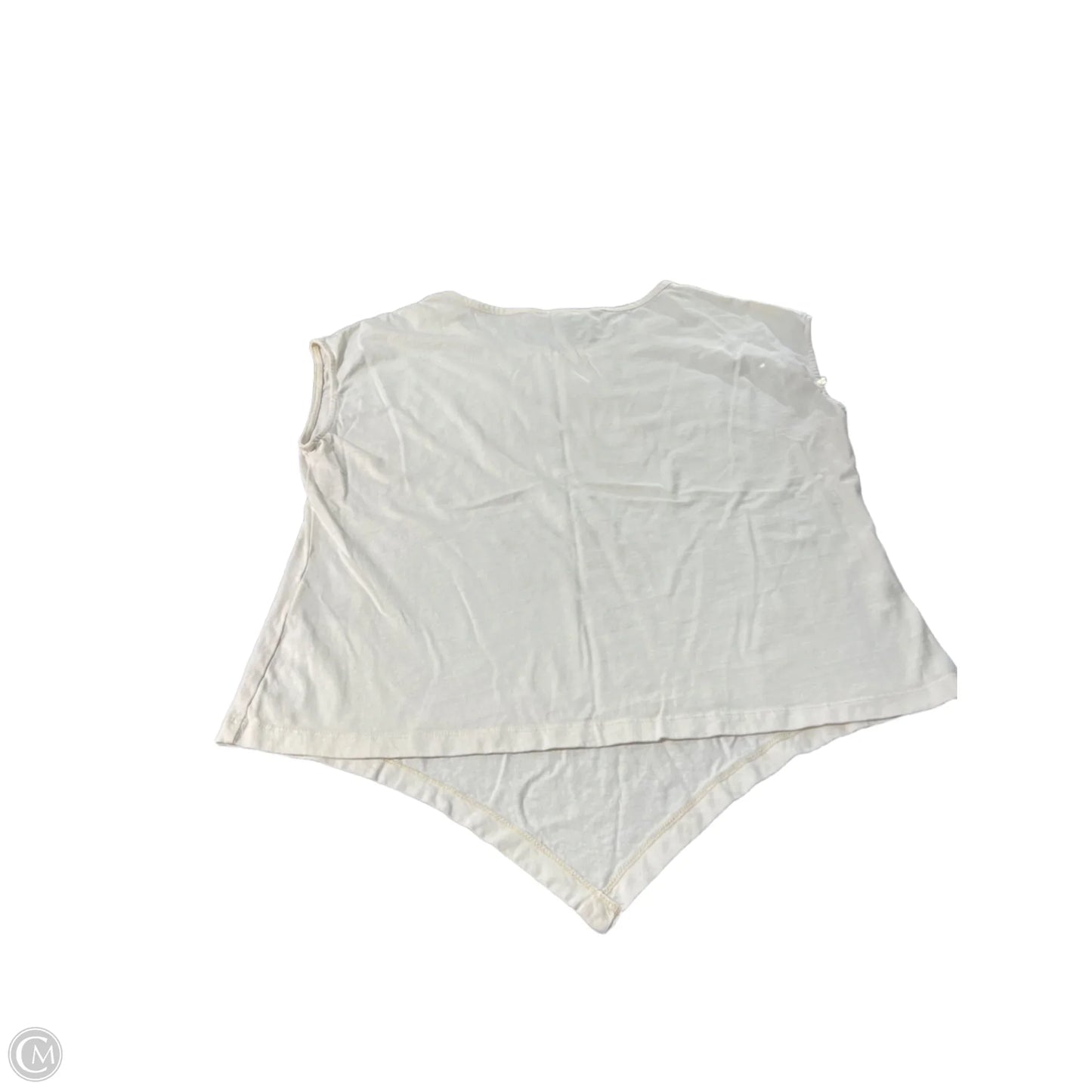 Top Short Sleeve Basic By Charlie B In Cream, Size: M