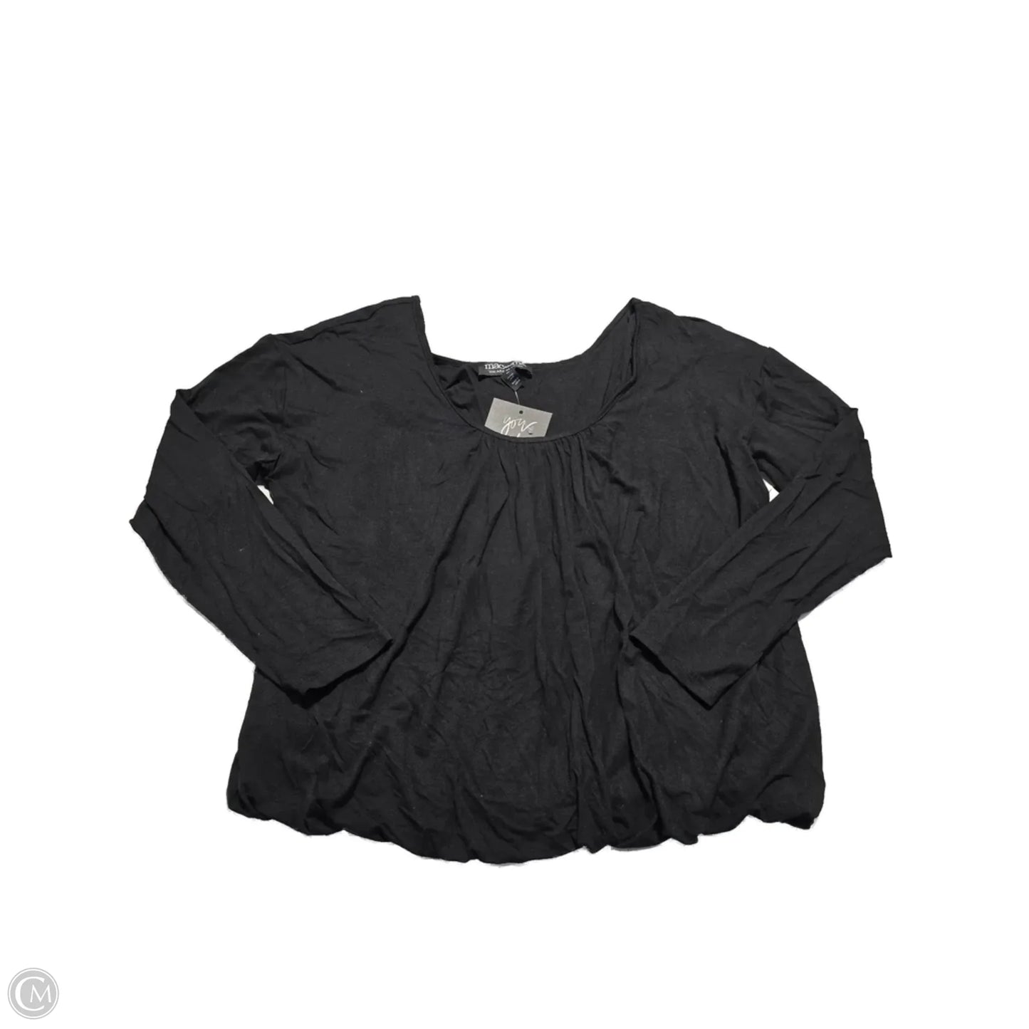 Blouse 3/4 Sleeve By Cmc In Black, Size: M