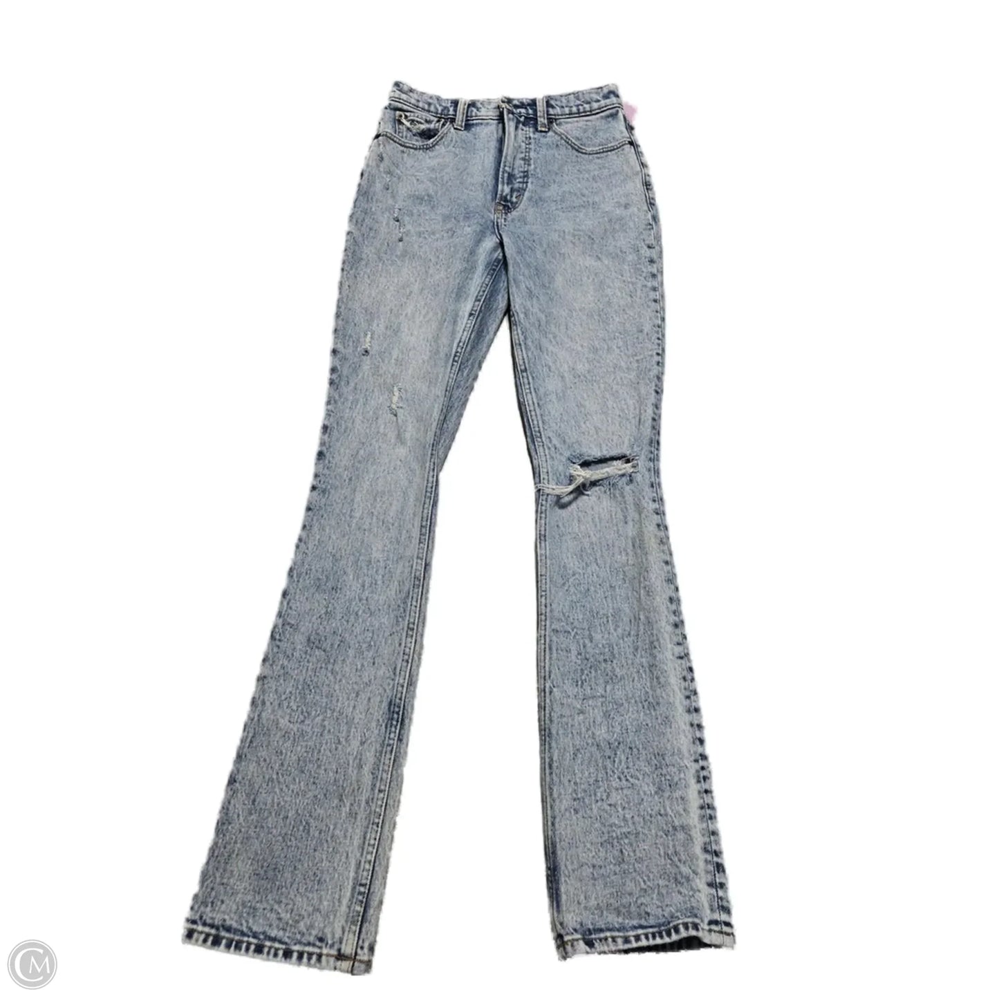 Jeans Skinny By Abercrombie And Fitch In Blue Denim, Size: 0