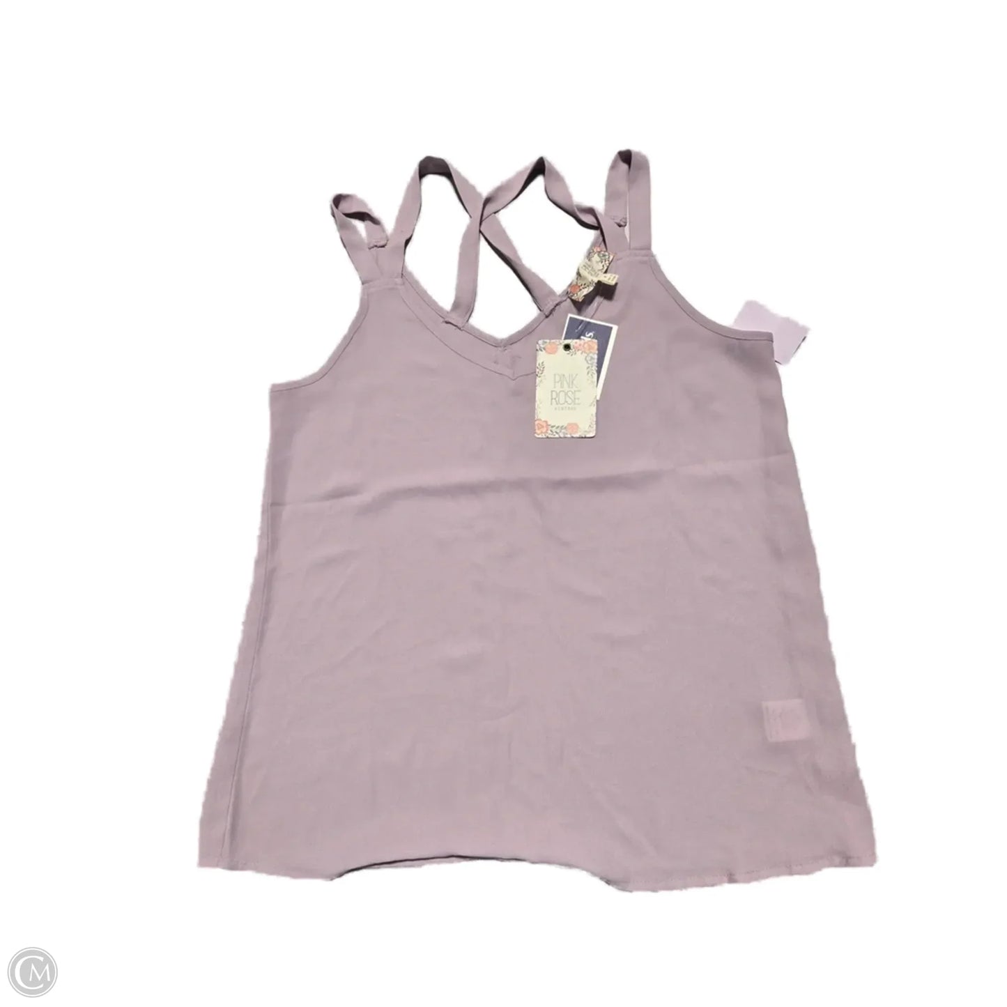 Top Sleeveless By Pink Rose In Purple, Size: M