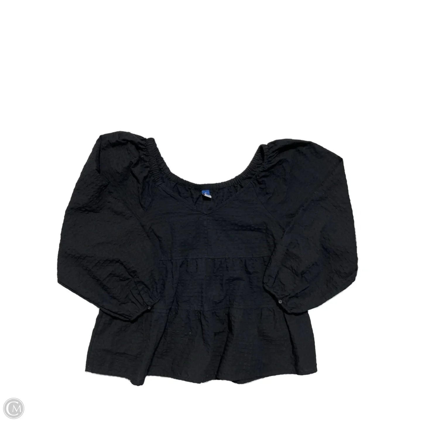 Top Long Sleeve By Old Navy In Black, Size: M