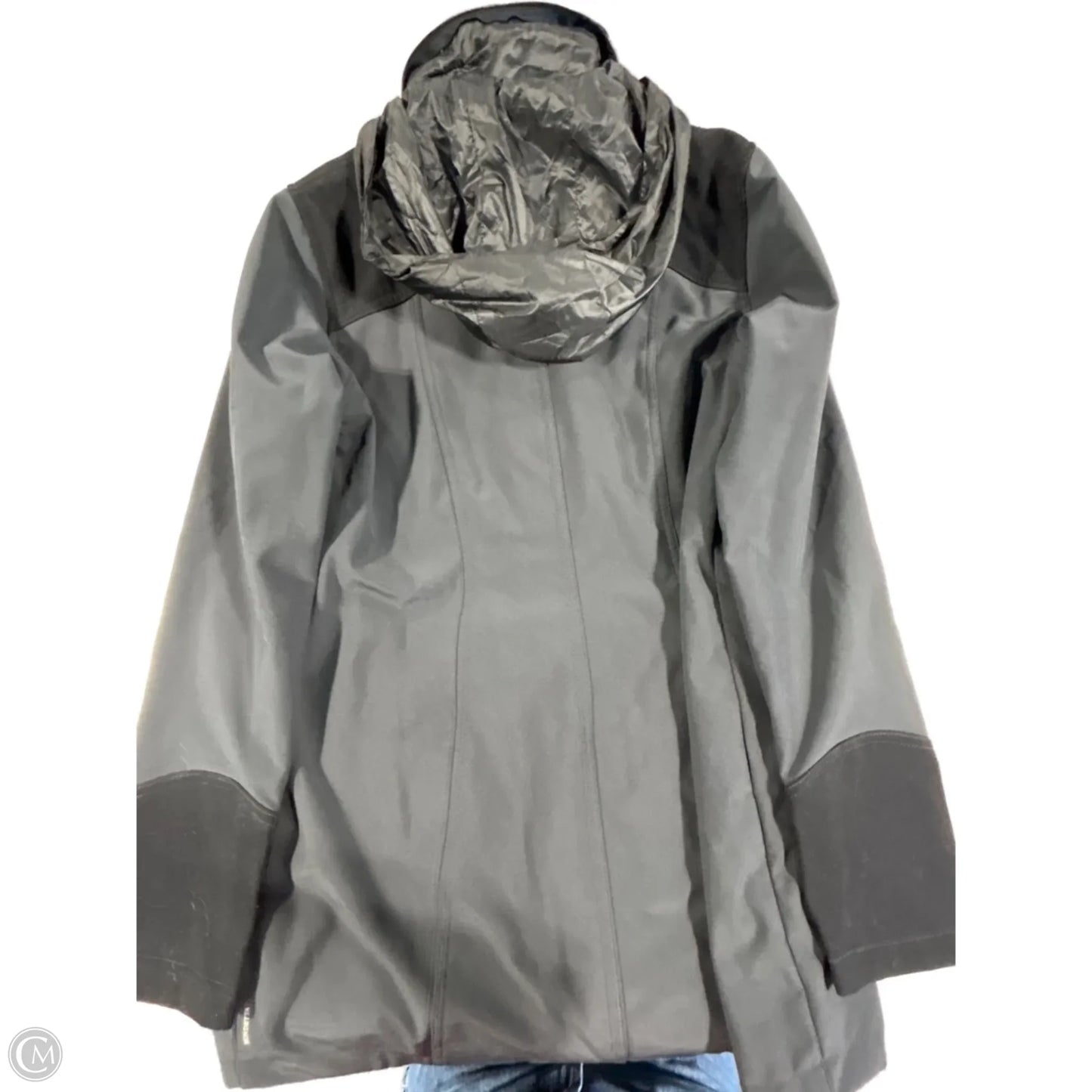 Coat Raincoat By Mondetta In Grey, Size: Xl