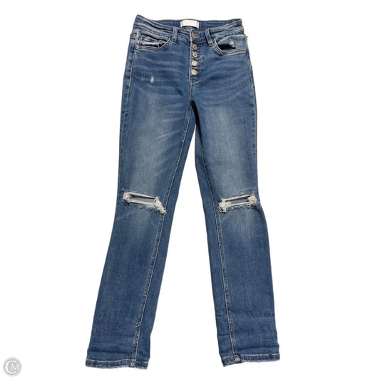 Jeans Skinny By Vervet In Blue Denim, Size: 4