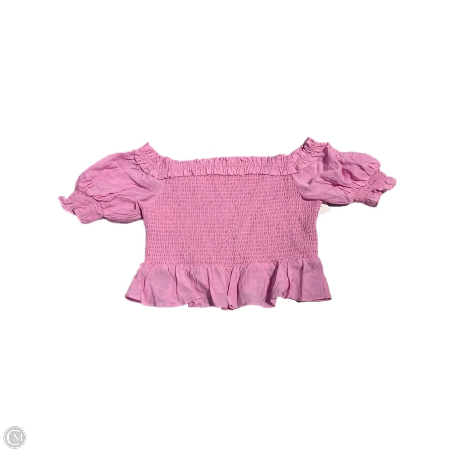 Top Short Sleeve By Endless Rose In Pink, Size: M
