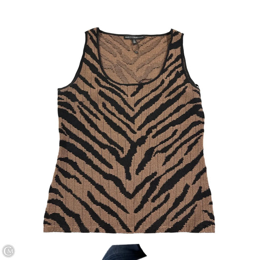 Top Sleeveless By White House Black Market In Animal Print, Size: M