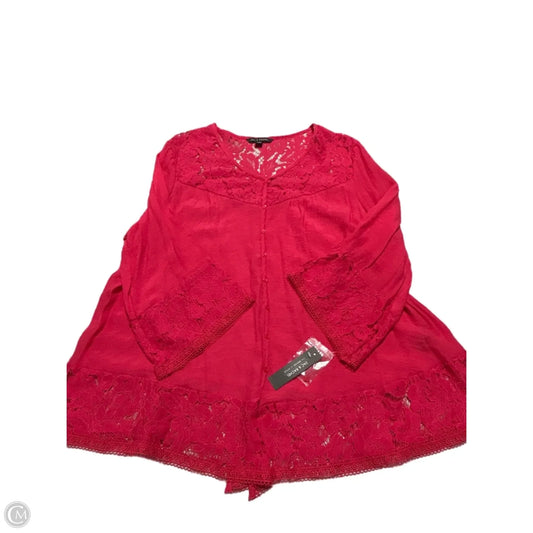 Top Long Sleeve By Zac And Rachel In Red, Size: Xl
