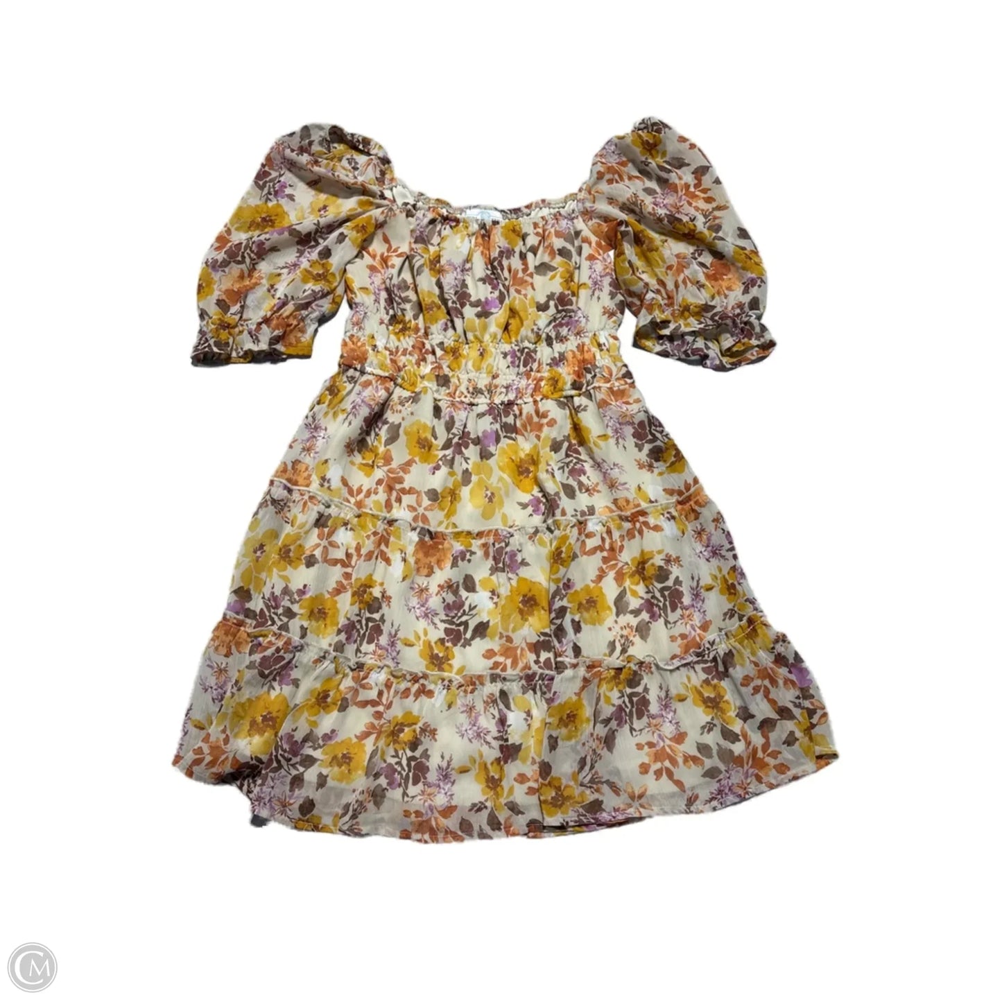 Dress Casual Short By Cme In Floral Print, Size: M