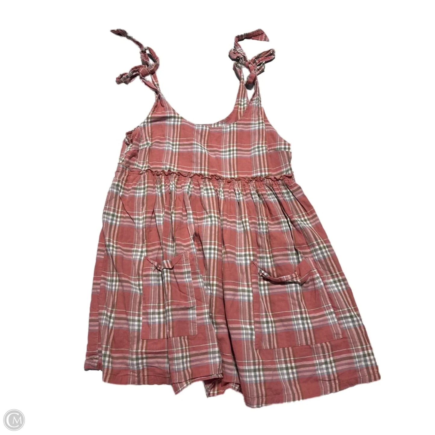 Dress Casual Short By Kori America In Plaid Pattern, Size: L