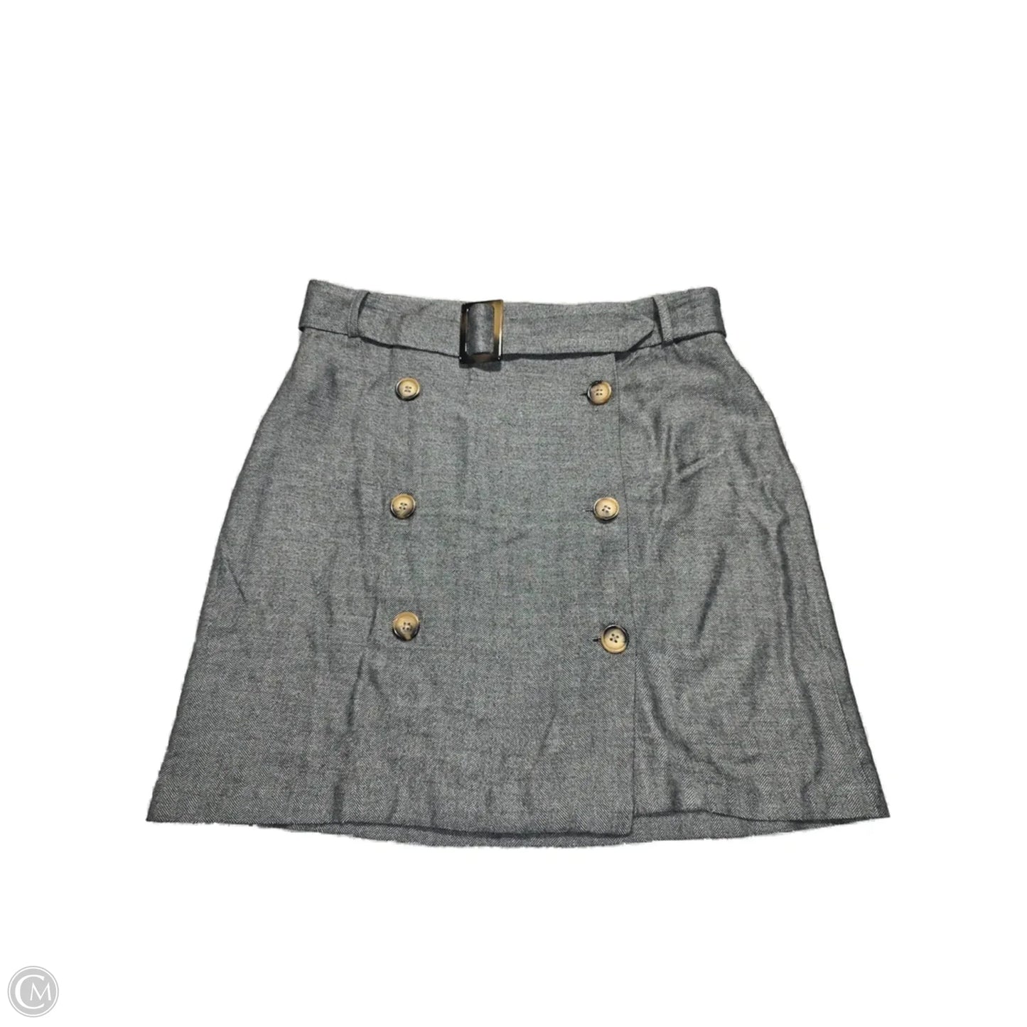 Skirt Mini & Short By Mng In Grey, Size: S
