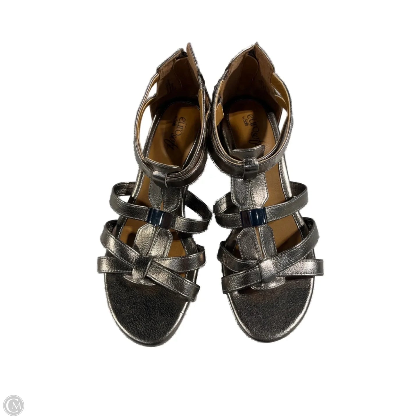 Sandals Flats By Sofft In Silver, Size: 8