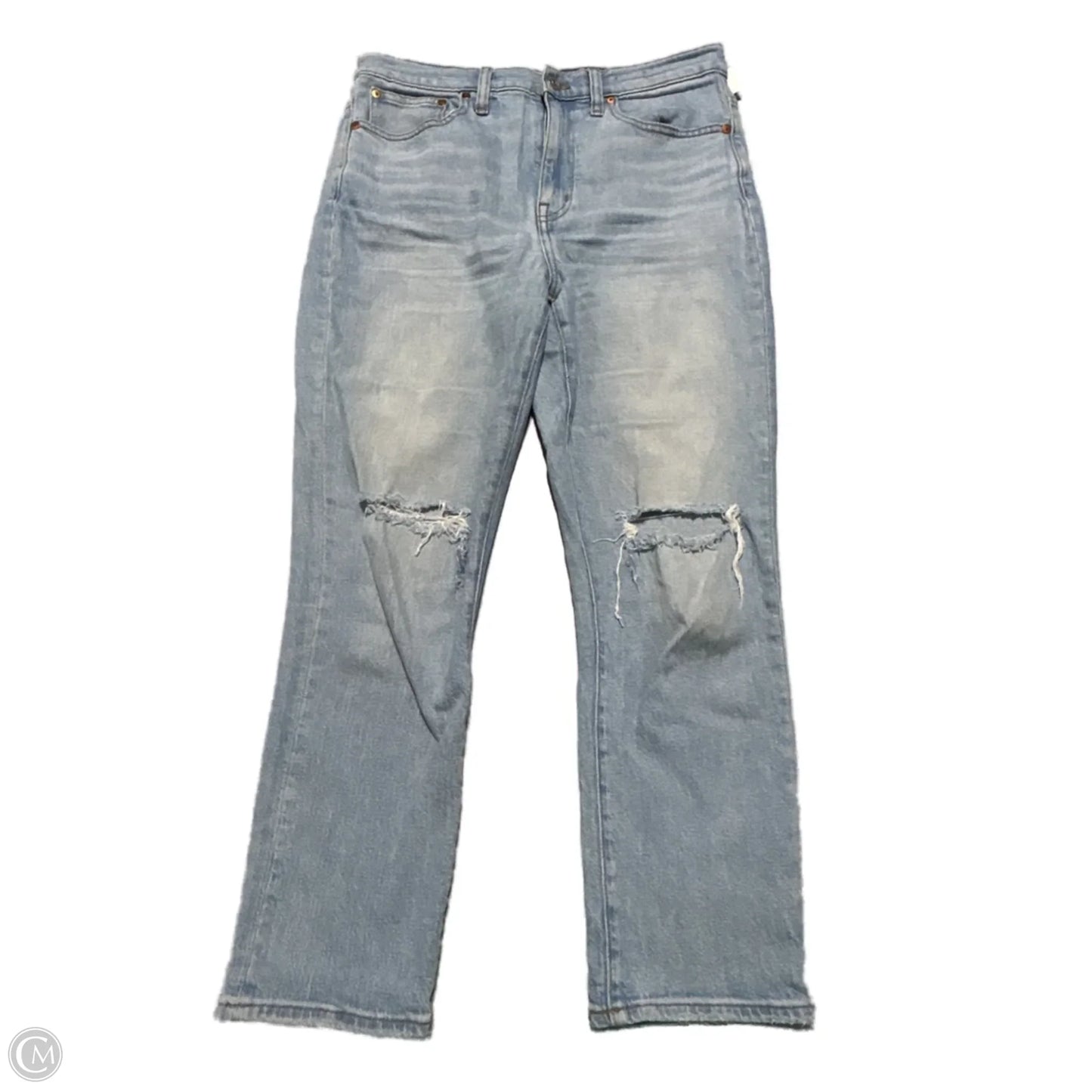 Jeans Cropped By Madewell In Blue Denim, Size: 6