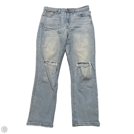 Jeans Cropped By Madewell In Blue Denim, Size: 6