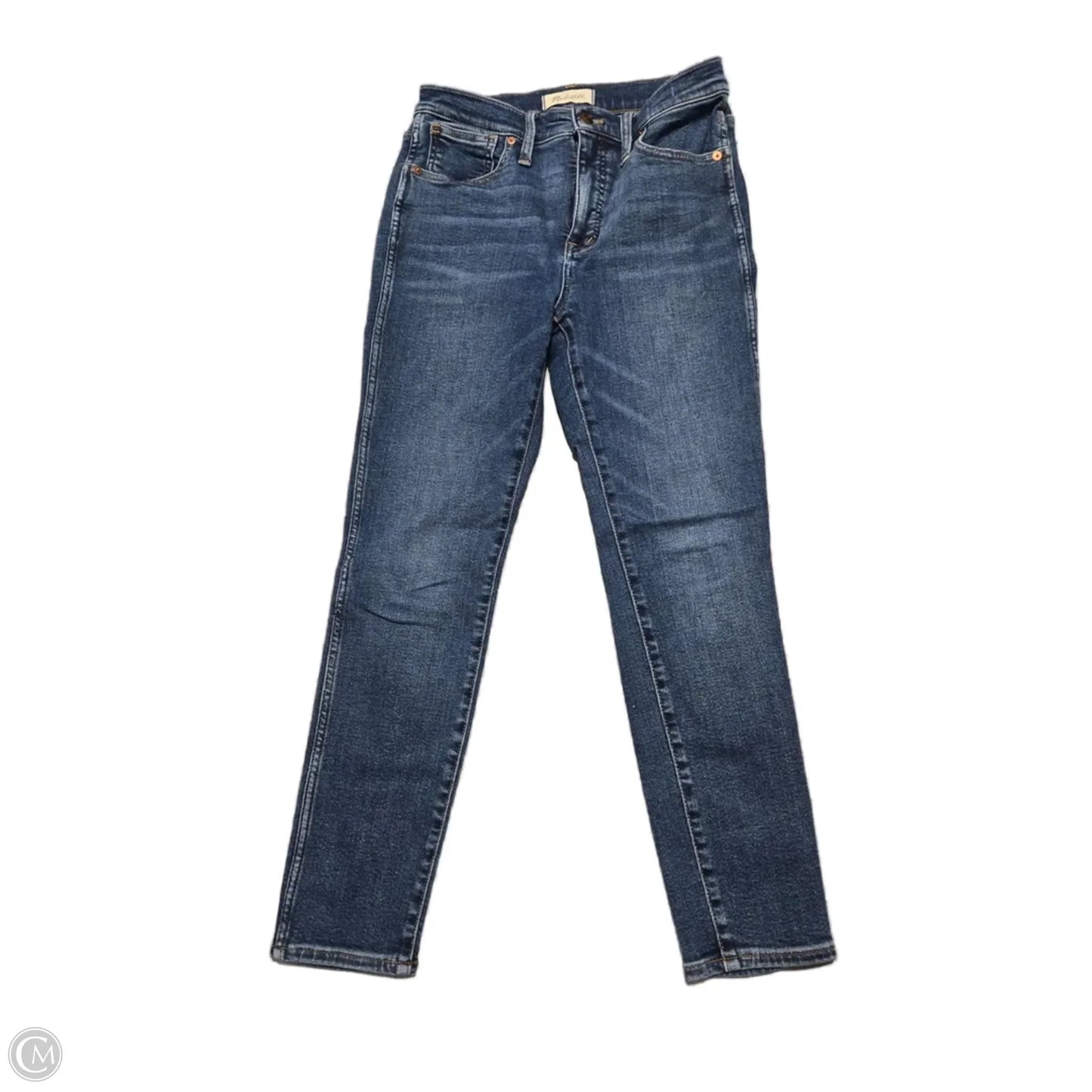 Jeans Skinny By Madewell In Blue Denim, Size: 4
