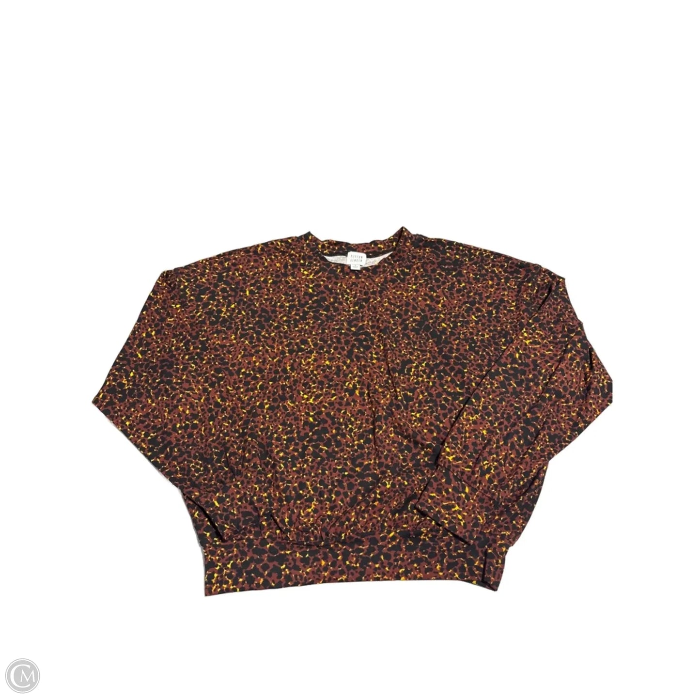 Top Long Sleeve By Peyton Jensen In Multi-colored, Size: S