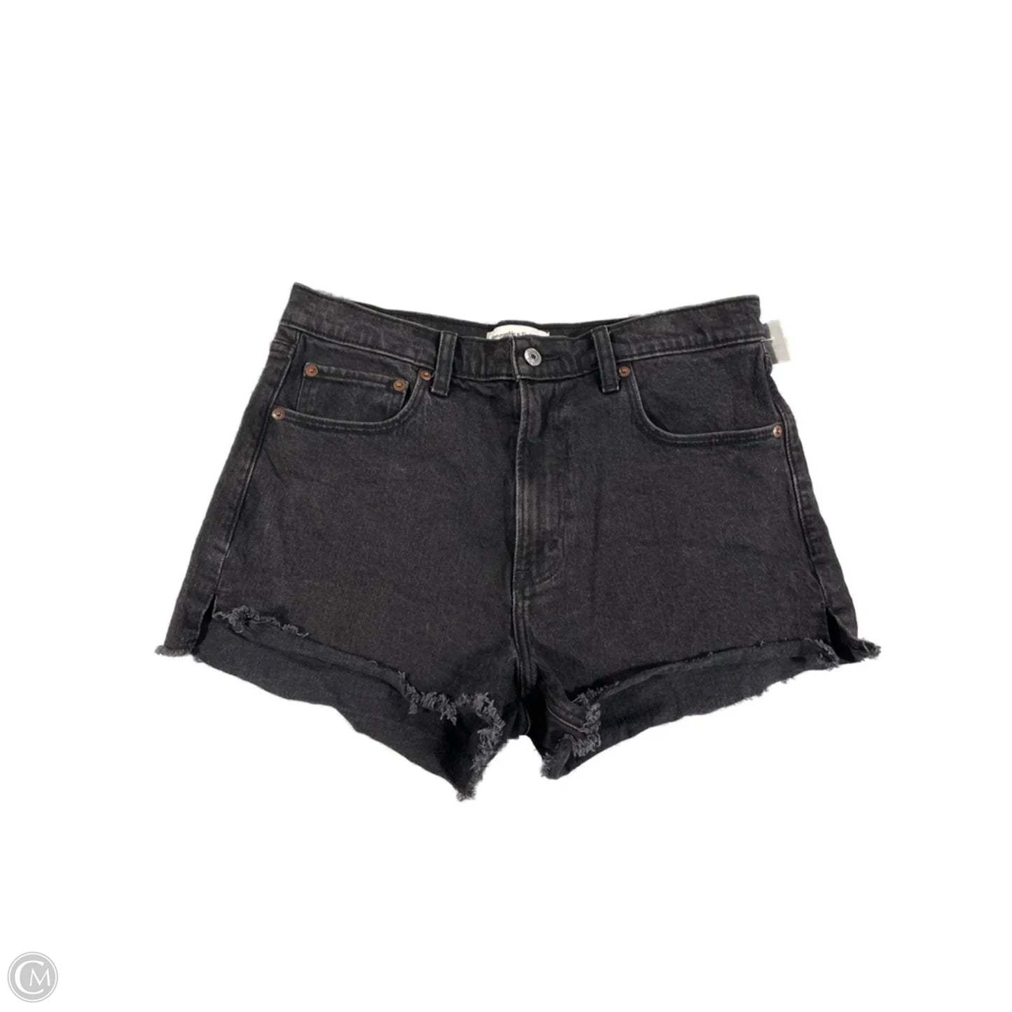 Shorts By Abercrombie And Fitch In Black Denim, Size: 10