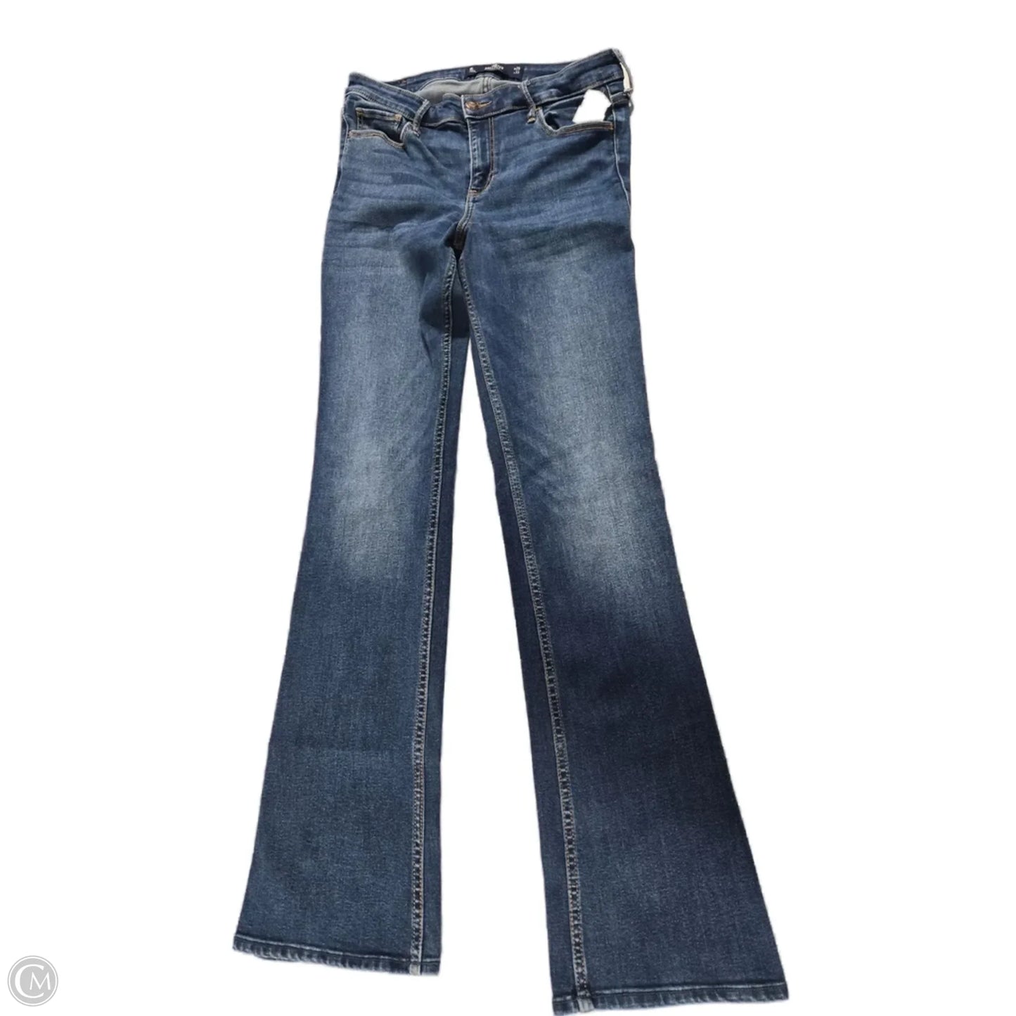 Jeans Boot Cut By Hollister In Blue Denim, Size: 8