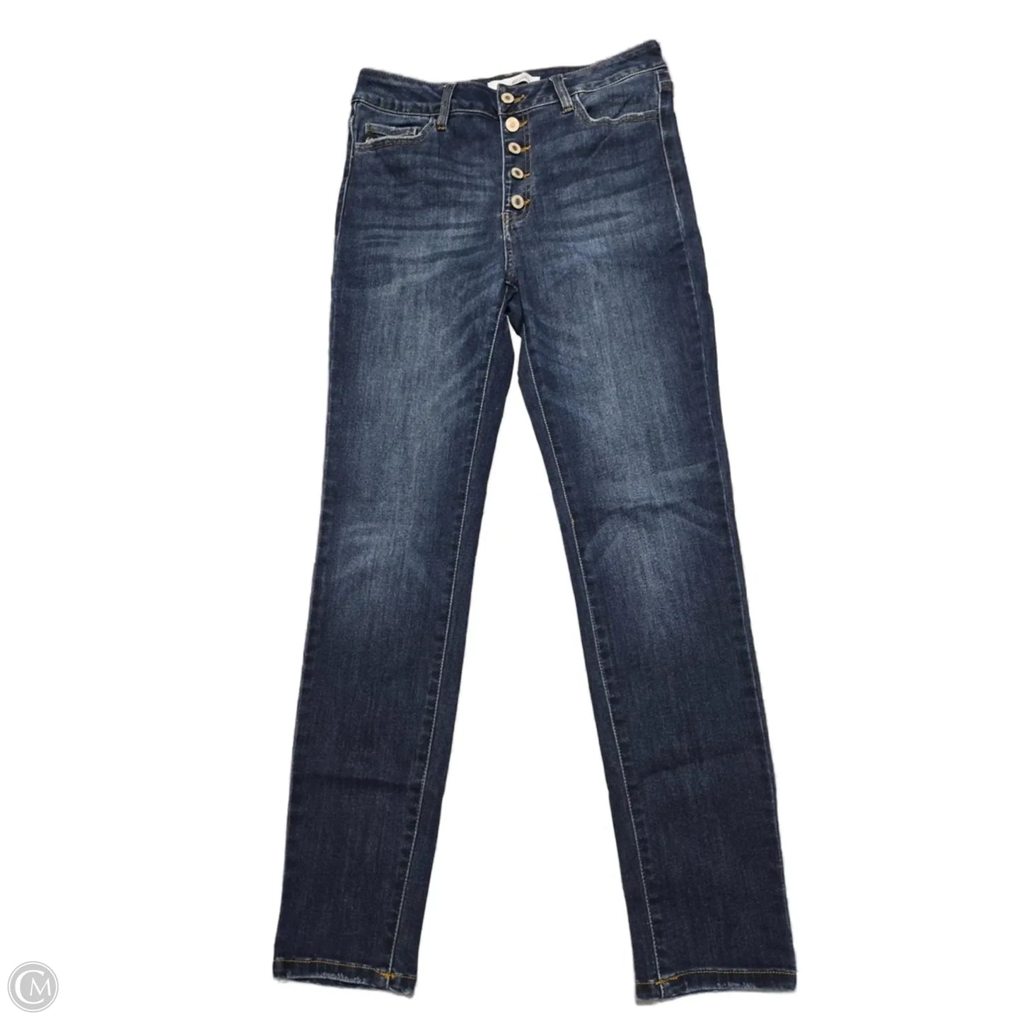 Jeans Skinny By Kancan In Blue Denim, Size: 8