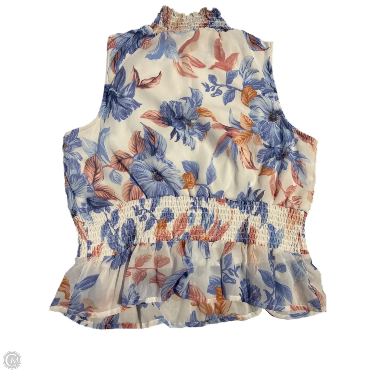 Top Sleeveless By Japna In Floral Print, Size: L