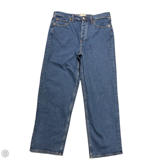 Jeans Straight By Universal Thread In Blue Denim, Size: 14