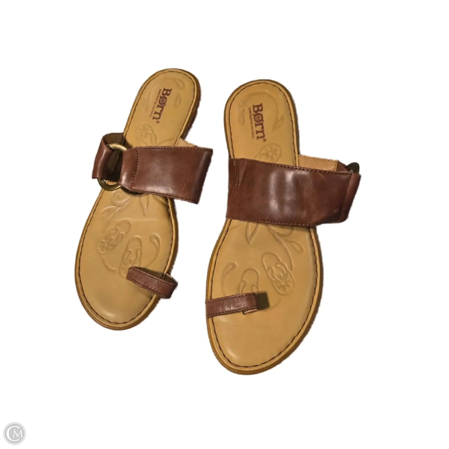 Sandals Flip Flops By Born In Brown, Size: 7