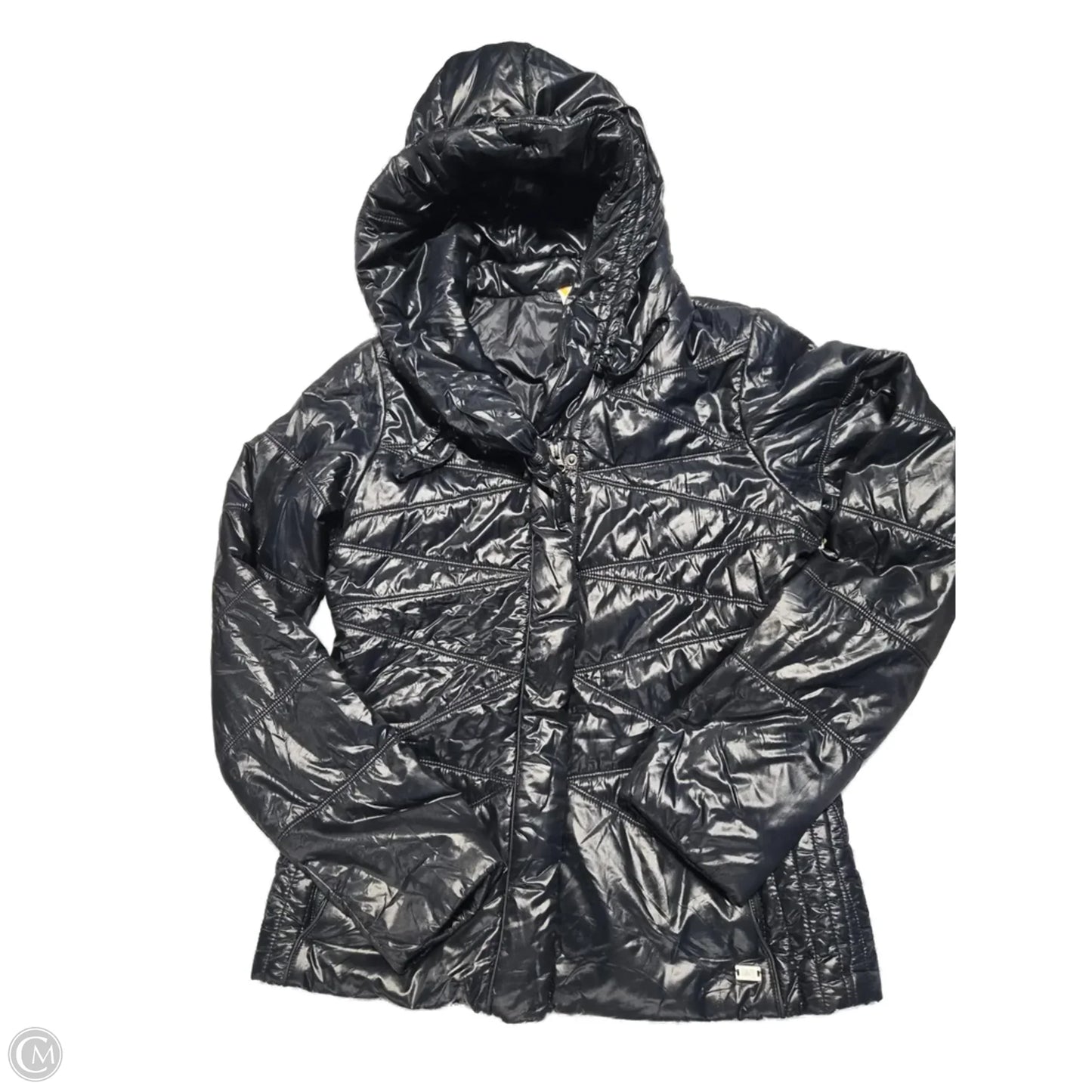 Jacket Puffer & Quilted By Lucy In Black, Size: M