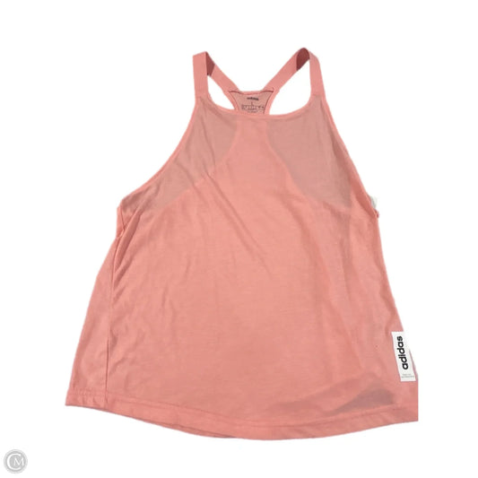 Athletic Tank Top By Adidas In Pink, Size: L