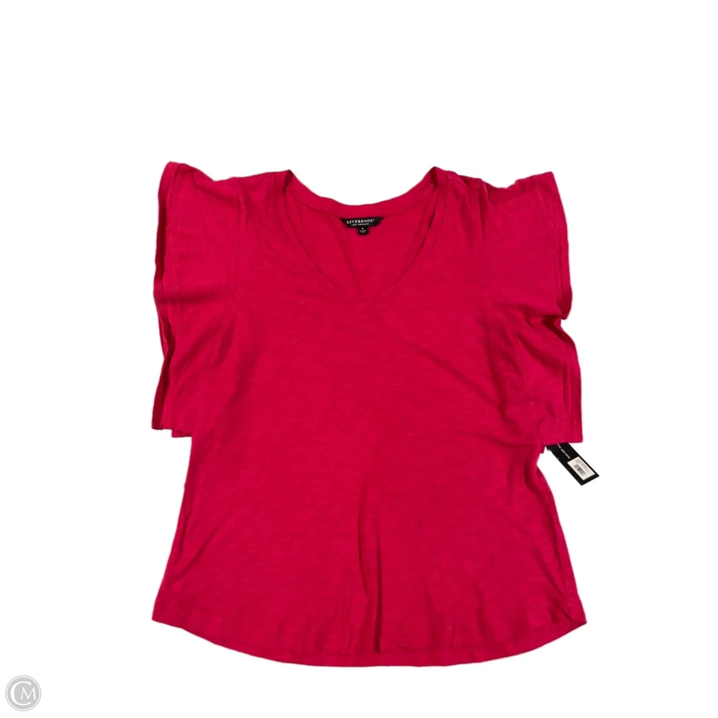 Top Short Sleeve By Liverpool In Pink, Size: S