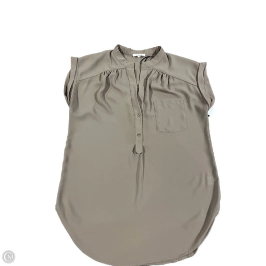 Top Short Sleeve By Pleione In Tan, Size: S