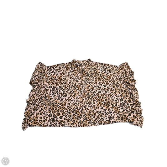 Top Short Sleeve By Ivy Jane In Animal Print, Size: S