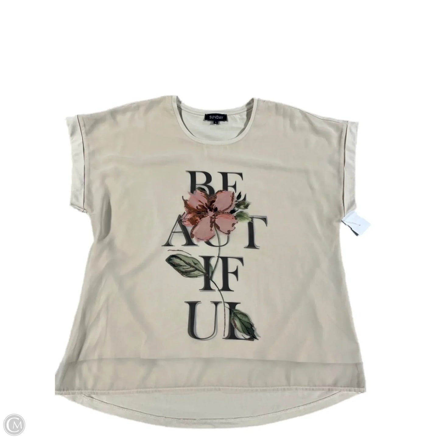 Top Sleeveless By Sunday In Cream, Size: L